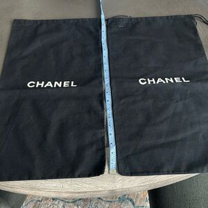 Two Chanel dust bags 20” x 11”